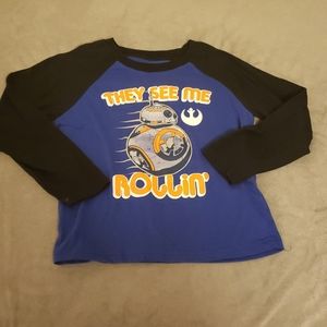 1/$5 or 3/$10 Star Wars L/S t-shirt boys size 5/6